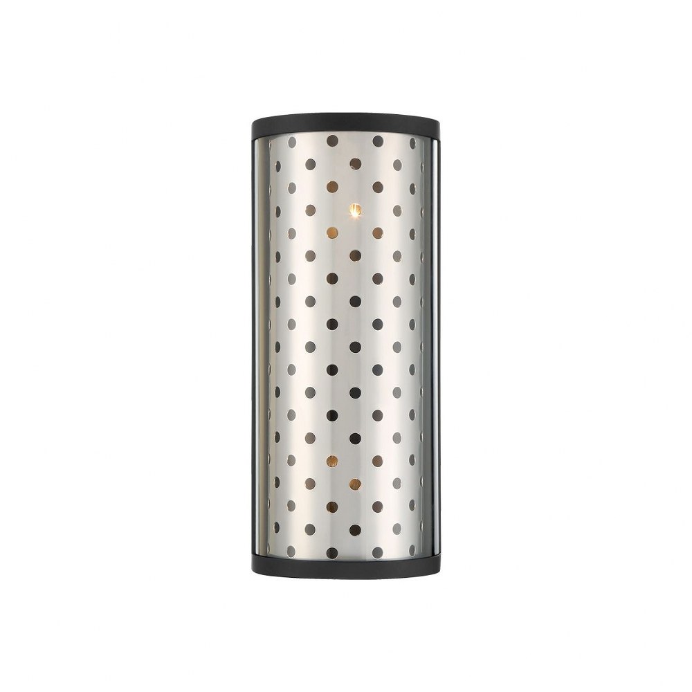 Eurofase Lighting-39414-014-Grado - 2 Light Wall Sconce   Chrome Finish with Clear Glass with Stamped Metallic Sheet Shade