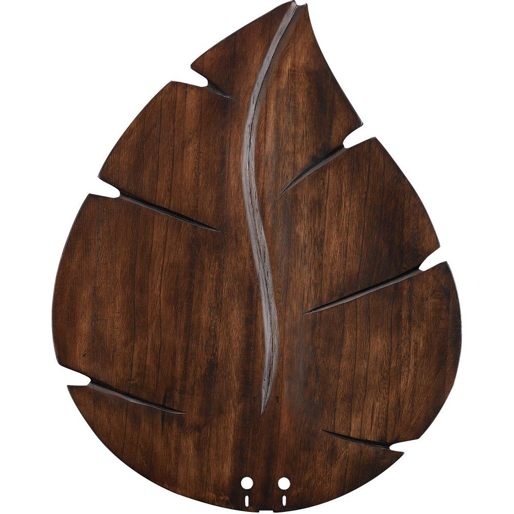 Fanimation Fans-B5280WA-Accessory - 22 Inch Wide Oval Leaf Carved Wood Blades   Walnut Finish