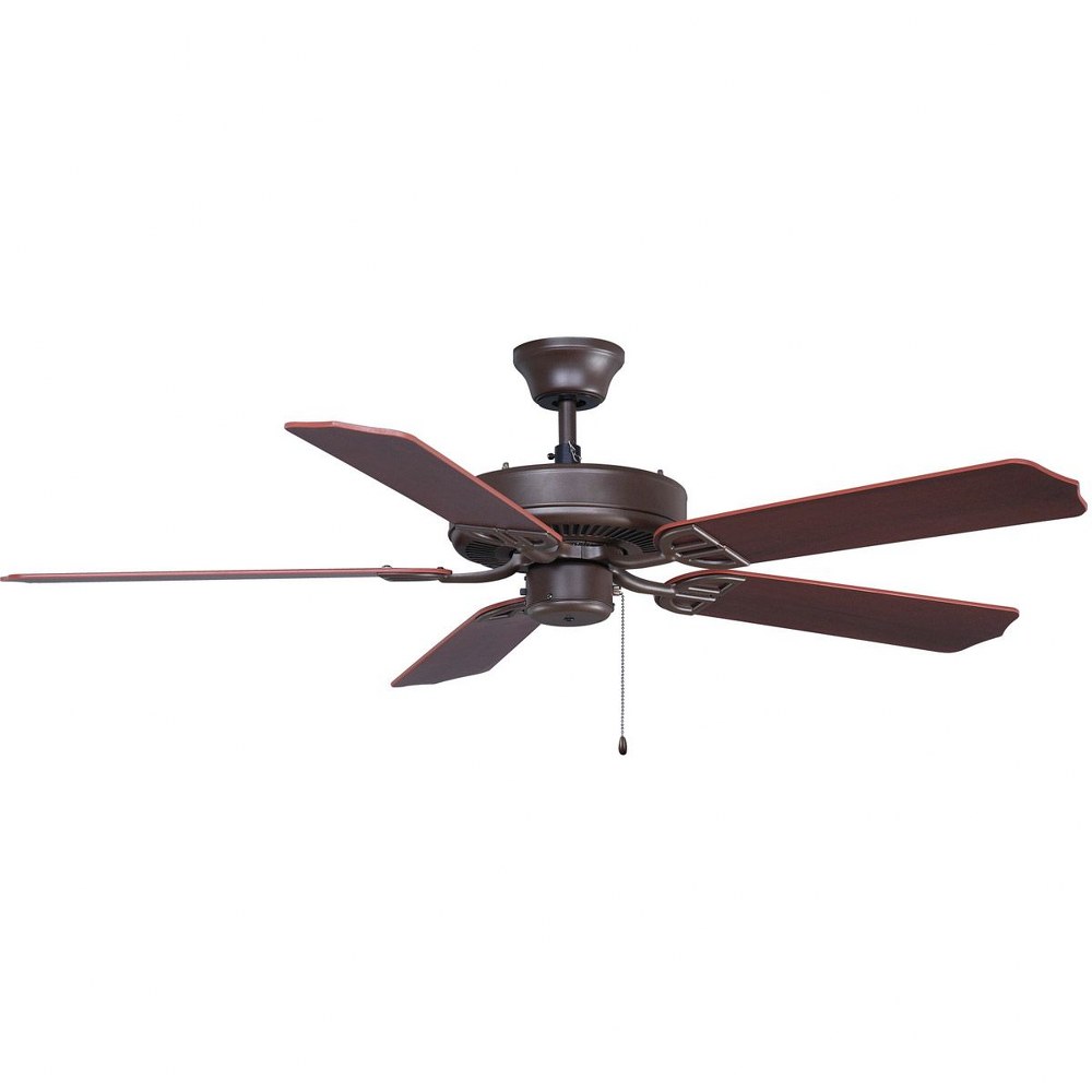 Fanimation Fans-BP200OB1-Aire Decor 5 Blade Ceiling Fan with Pull Chain Control and Optional Light Kit - 52 Inches Wide by 13.2 Inches High   Oil Rubbed Bronze Finish