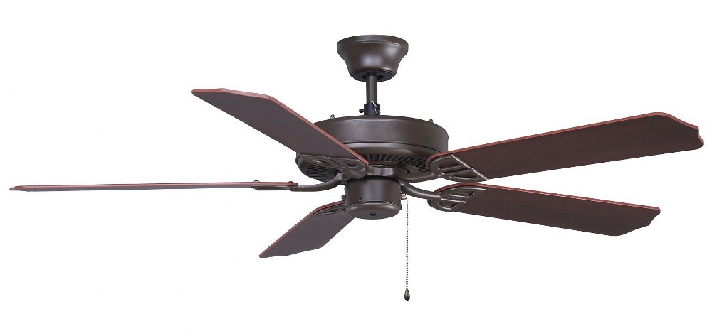 Fanimation Fans-BP230OB1-Aire Decor 5 Blade Ceiling Fan with Pull Chain Control and Optional Light Kit - 52 Inches Wide by 13.2 Inches High   Oil Rubbed Bronze Finish