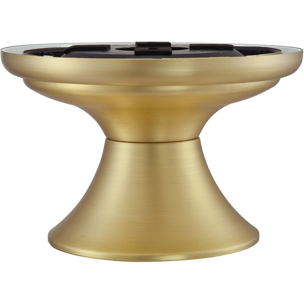 Fanimation Fans-CCK6721BS-Spitfire - Close to Ceilng Light Kit - 7.9 Inches Wide by 5.02 Inches High Brushed Satin Brass  Black Finish