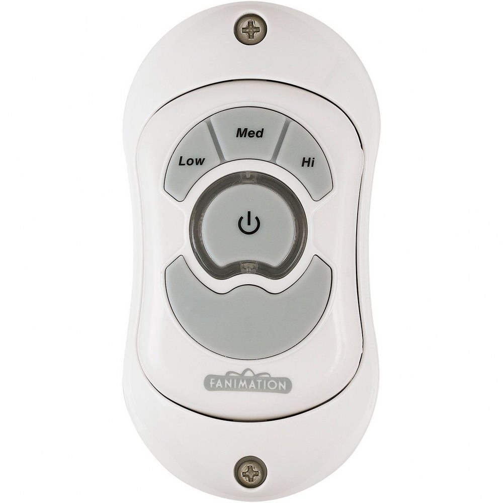 Fanimation Fans-CH1WH-Accessory - Old Havana Wall Control (3 - Speed/Non - Reversible - Slide Control)   White Finish