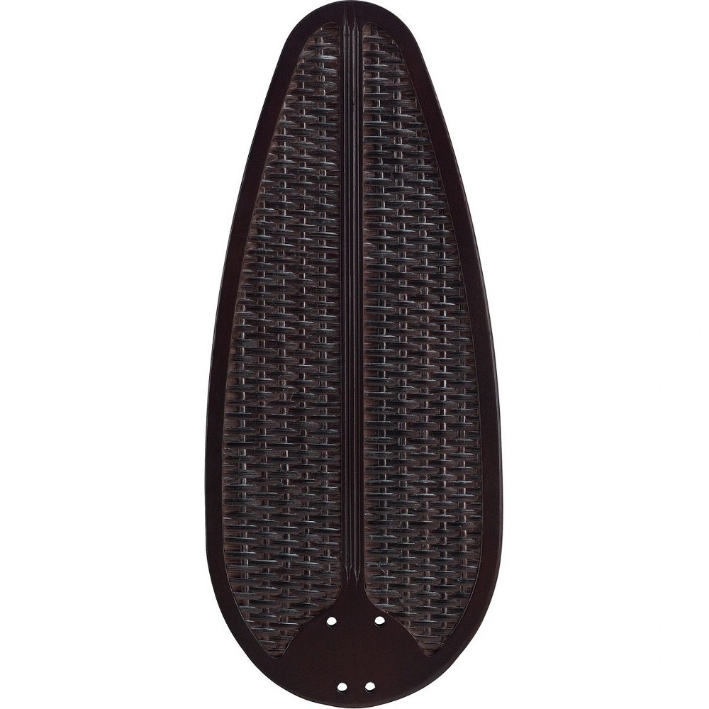 Fanimation Fans-B554DWA-Distinction - 54 Inch Buttonwood Blade (Set of 5) Dark Walnut  Dark Walnut/Woven Bamboo Finish