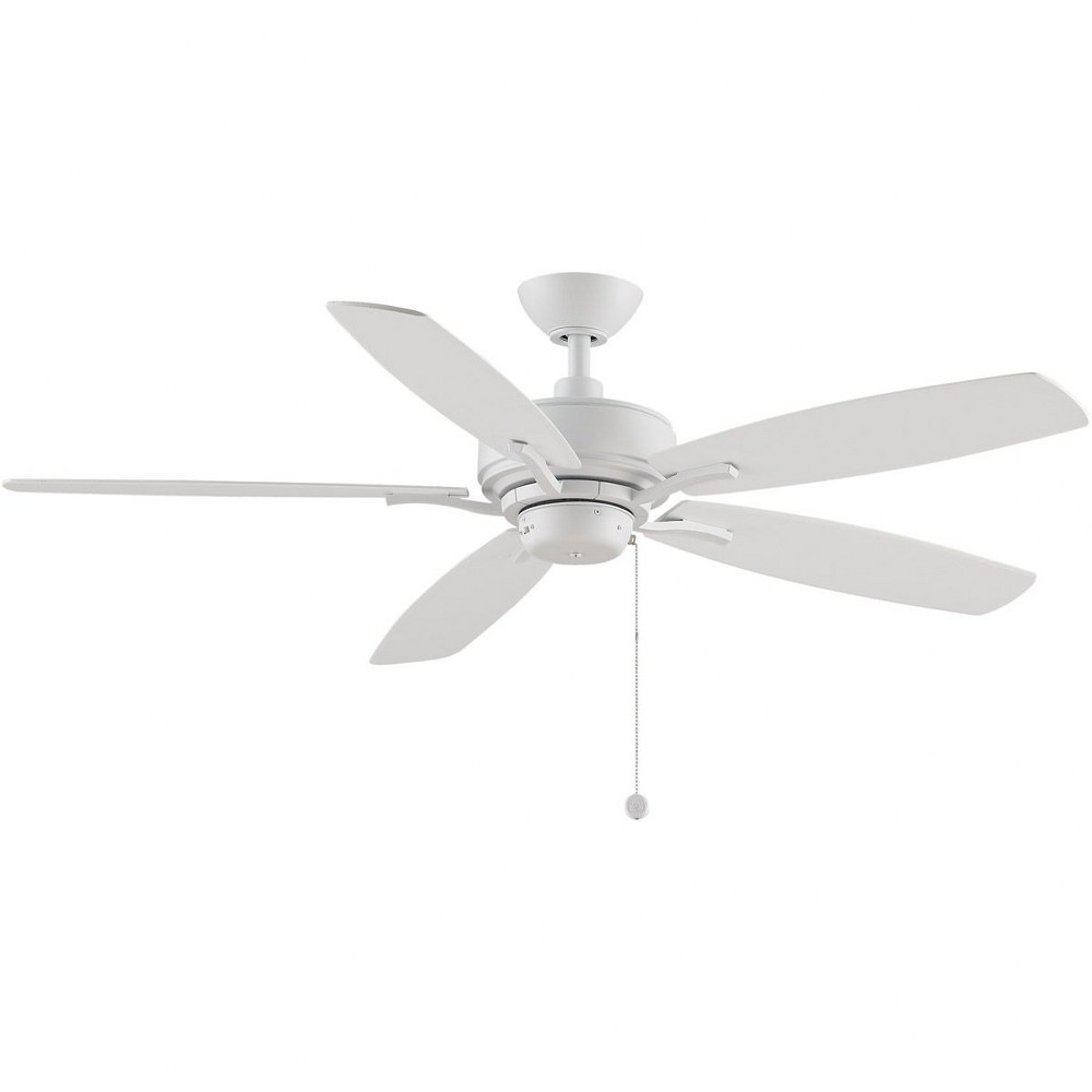 Fanimation Fans-FP6284MW-Ceiling Fan - 52 Inches Wide by 12.77 Inches High Matte White  Matte White Finish with Natural Wood Blade Finish