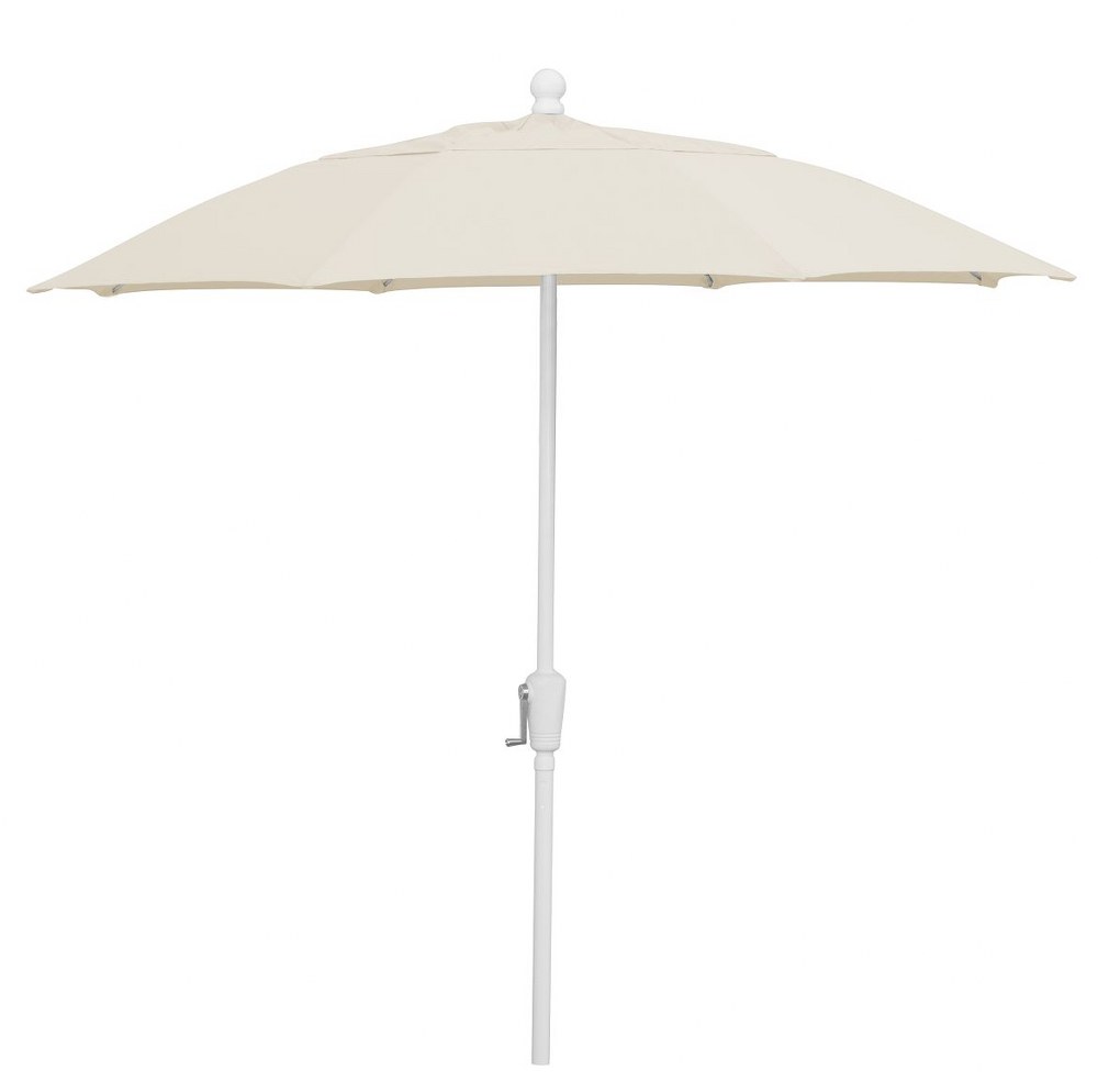 Fiberbuilt Umbrellas-9HCRCB-Natural-9 Foot Octagon 8 Rib Crank Patio Umbrella Spun Poly Natural Spun Poly Fabric