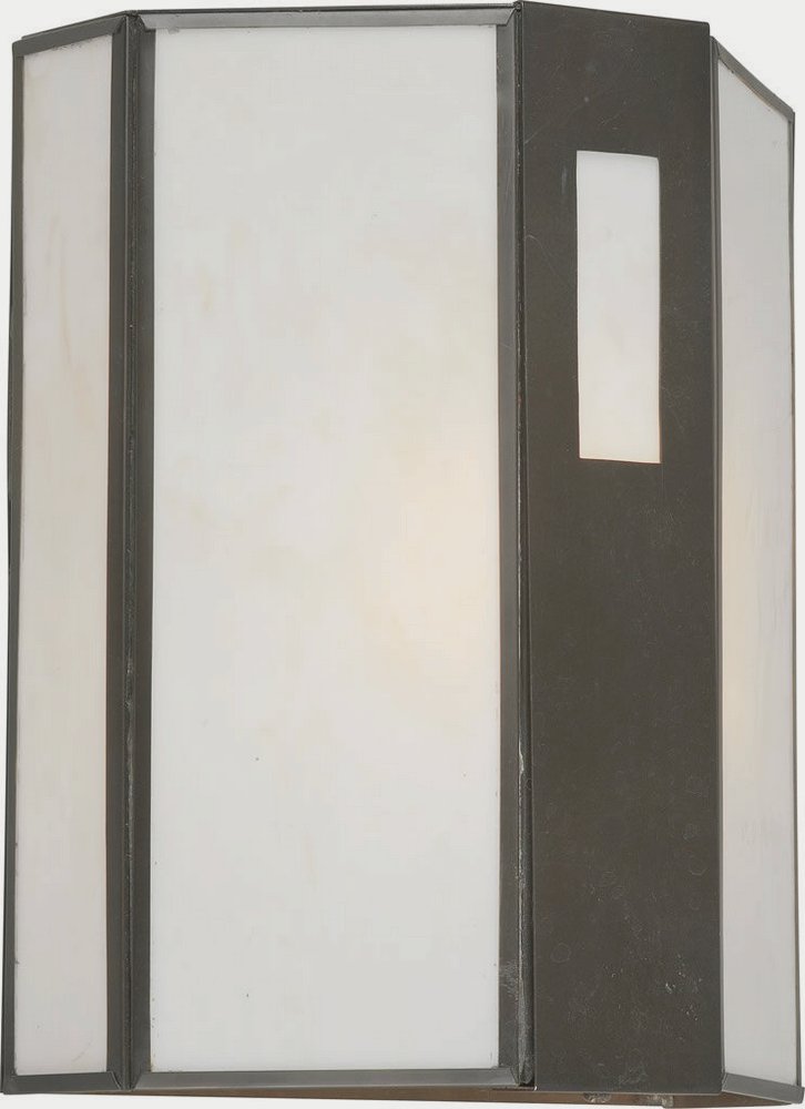 Forte Lighting-10040-01-14-Haskell - 1 Light Outdoor Wall Lantern-10.25 Inches Tall and 8.5 Inches Wide   Royal Bronze Finish with Honey Glass