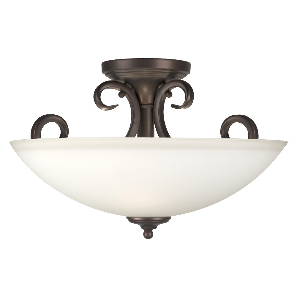 3827996 Forte Lighting-2350-03-32-Sutter - 3 Light Semi-Fl sku 3827996