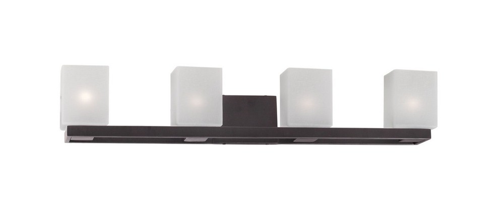 2656662 Forte Lighting-5083-04-32-Bloq - 4 Light Bath Bar- sku 2656662