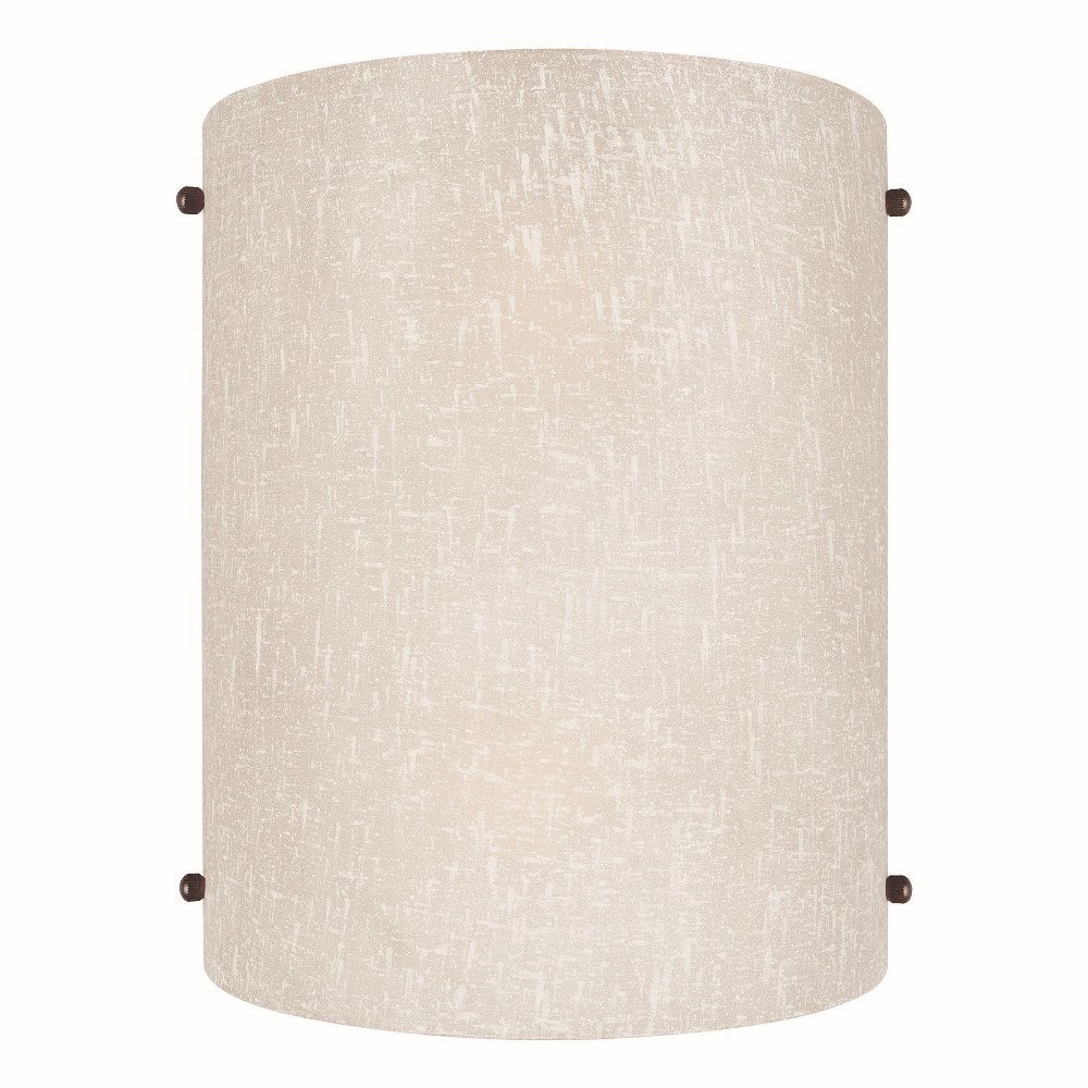 Forte Lighting-5125-02-32-Torrey - 2 Light ADA Wall Sconce-9.5 Inches Tall and 7.75 Inches Wide Antique Bronze  Brushed Nickel Finish with Satin Opal Glass