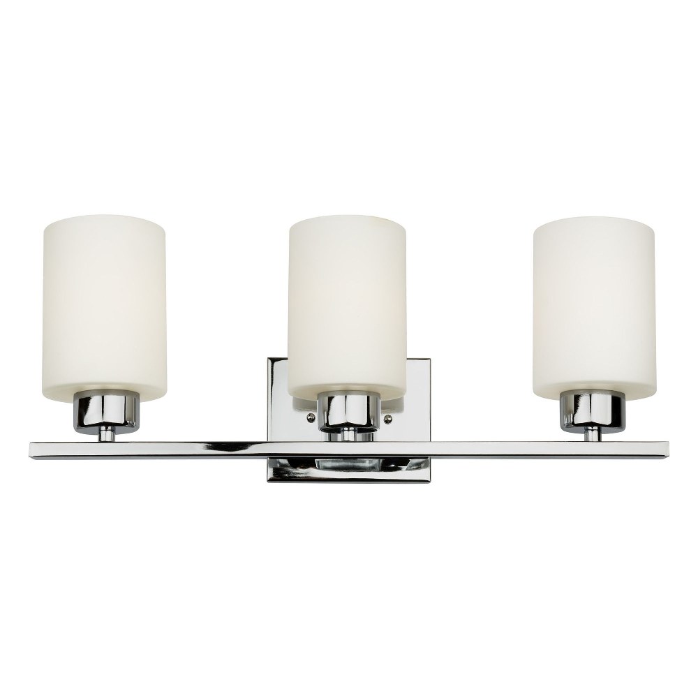 Forte Lighting-5186-03-05-Ava - 3 Light Bath Bar-8 Inches Tall and 21 Inches Wide   Ava - 3 Light Bath Bar-8 Inches Tall and 21 Inches Wide