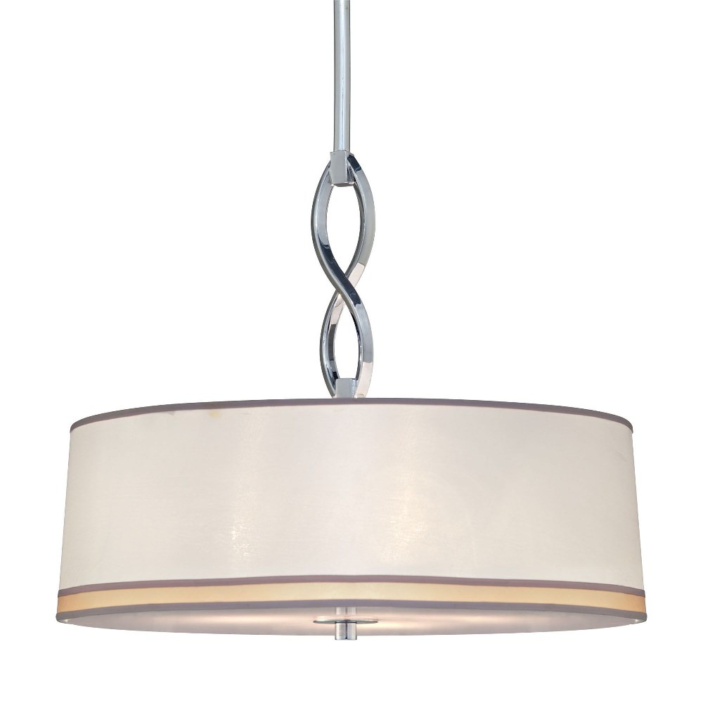 1681194 Forte Lighting-7032-03-05-Button - 3 Light Pendant sku 1681194