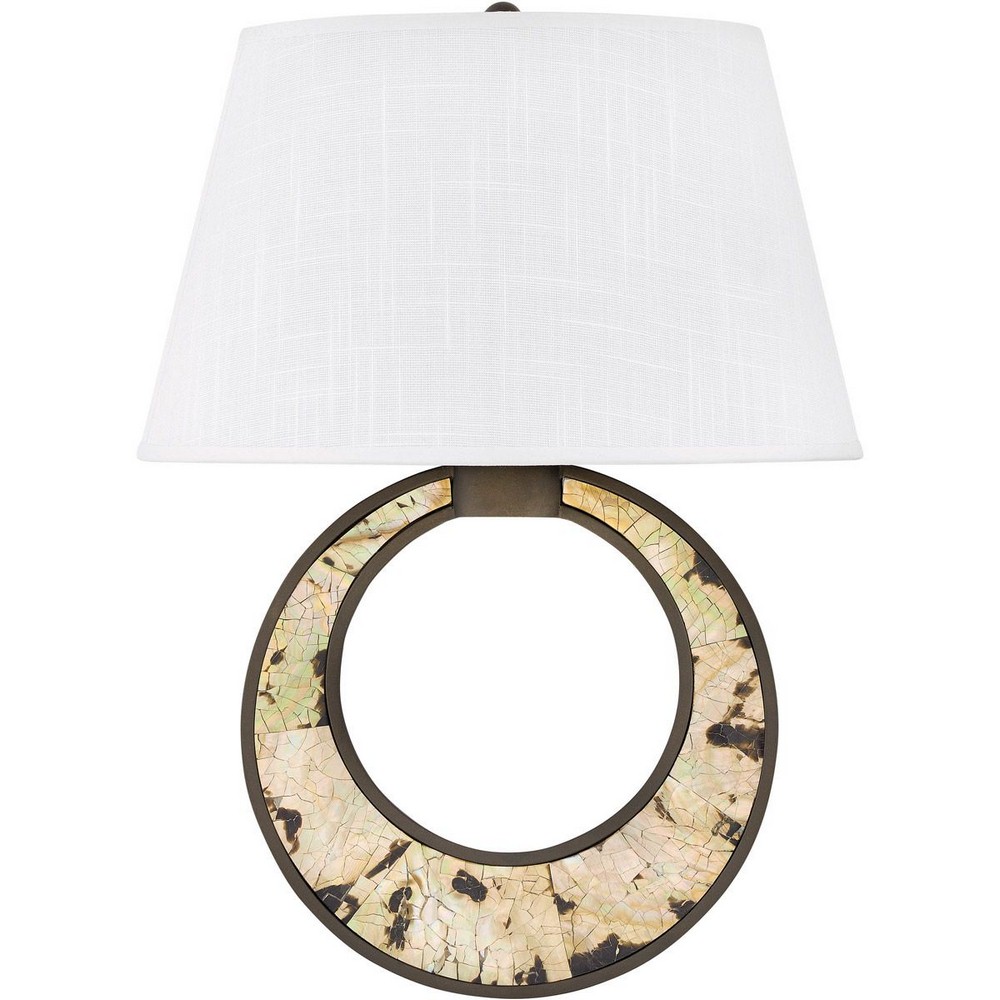 Fredrick Ramond Lighting-FR39902BRZ-Nika-Two Light Wall Sconce-13 Inches Wide by 18 Inches Tall   Bronze Finish with Natural Linen Shade