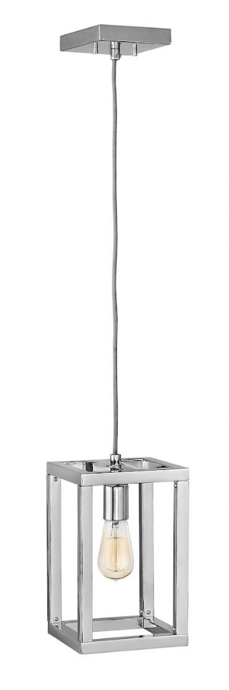 Fredrick Ramond Lighting-FR42447PNI-Ensemble-One Light Pendant-7 Inches Wide by 11.75 Inches Tall   Polished Nickel Finish