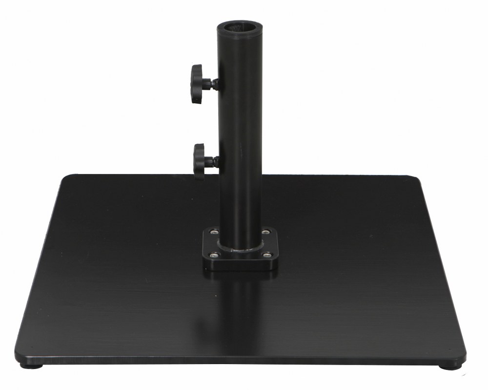 Galtech International-060SQBK-Steel Plate - 60 lb. Square Base   Black Finish