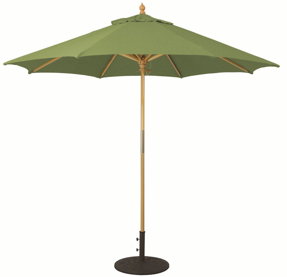 Galtech International-13167-9 Round Umbrella Sunbrella Best Sellers Fern Sunbrella Patterns - Quick Ship