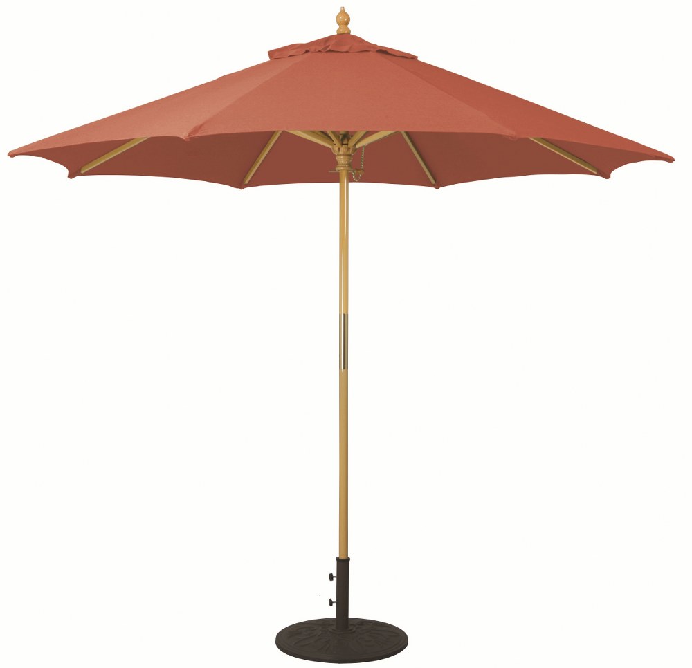 Galtech International-13169-9 Round Umbrella Sunbrella Solid Colors Spectrum Grenadine Sunbrella Patterns - Quick Ship