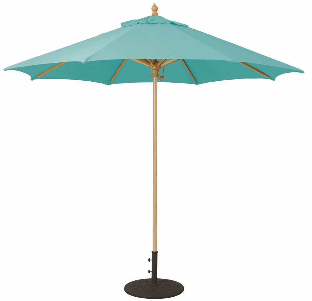 Galtech International-13675-9 Octagon Commercial Umberalla Sunbrella Solid Colors Aruba Sunbrella Patterns - Quick Ship