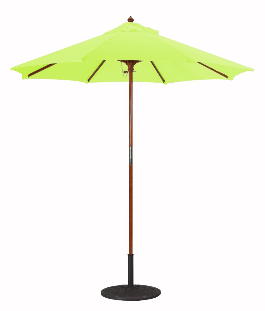 Galtech International-22136-Cafe Bistro &amp; Condos - 7.5&#039; Octagon Umberalla Suncrylic Kiwi Green Sunbrella Solid Colors - Quick Ship