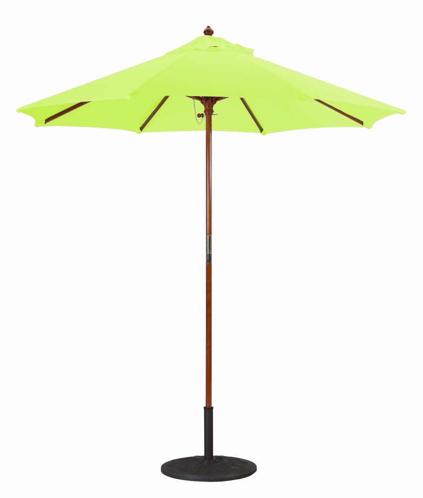 Galtech International-22136-Cafe Bistro & Condos - 7.5 Octagon Umberalla Suncrylic Kiwi Green Sunbrella Solid Colors - Quick Ship