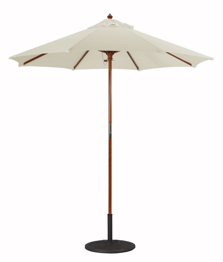 Galtech International-22142-Cafe Bistro & Condos - 7.5 Octagon Umberalla Sunbrella Solid Colors Flax Sunbrella Solid Colors - Quick Ship