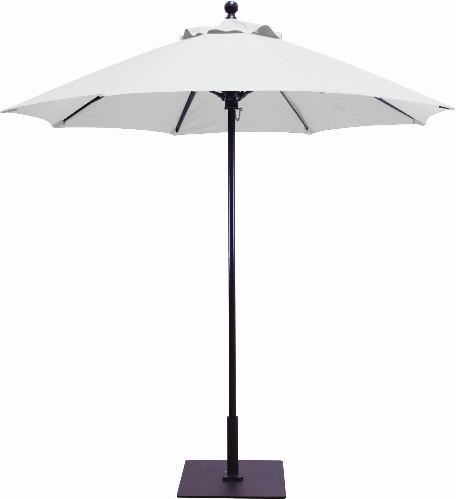 Galtech International-725BK21-Manual Lift - 7.5 Round Umbrella Suncrylic Canvas Sunbrella Solid Colors - Quick Ship