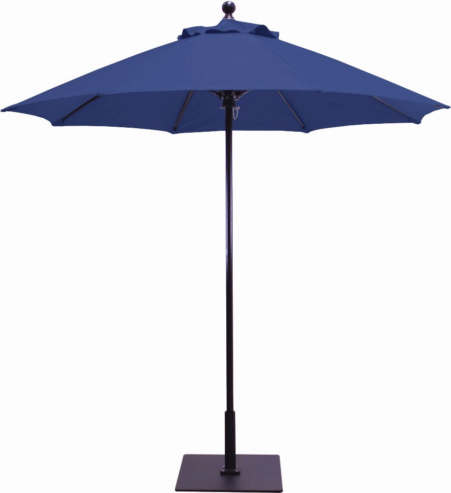 Galtech International-725W28-Manual Lift - 7.5 Round Umbrella Suncrylic Navy Sunbrella Solid Colors - Quick Ship