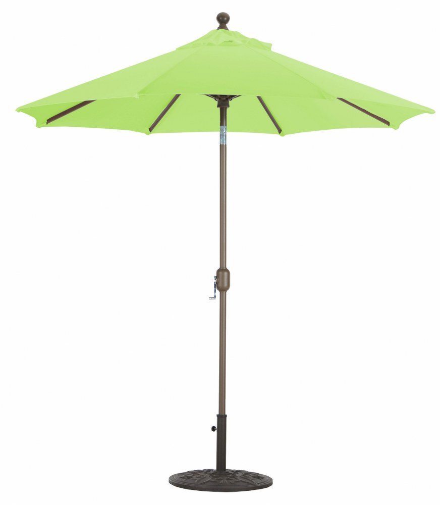 Galtech International-727SR29-Deluxe Auto Tilt - 7.5 Round Umbrella Suncrylic Beige Sunbrella Solid Colors - Quick Ship