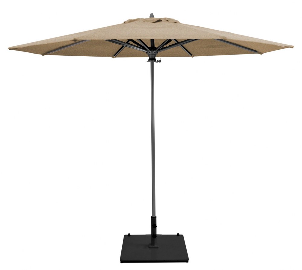 Galtech International-732AB80-9 Octagon Commercial Umbrella Sunbrella Patterns Sesame Linen Sunbrella Patterns - Quick Ship