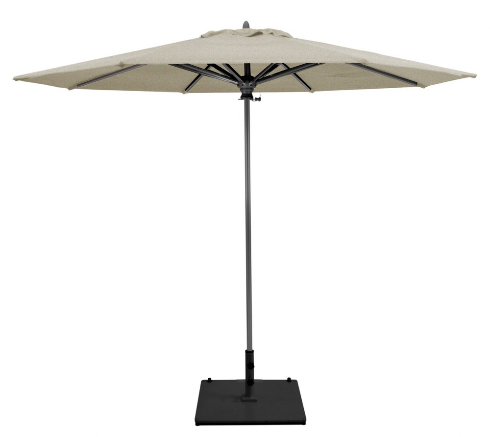 Galtech International-732AB87-9 Octagon Commercial Umbrella Sunbrella Patterns Champagne Linen Sunbrella Patterns - Quick Ship