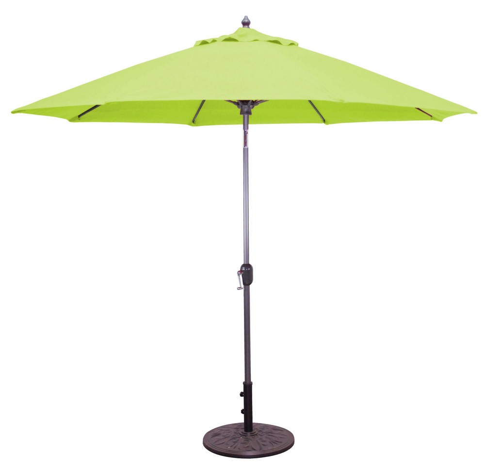 Galtech International-90-36-Replacement Canopy Only 9 round Kiwi Green Sunbrella Patterns - Quick Ship