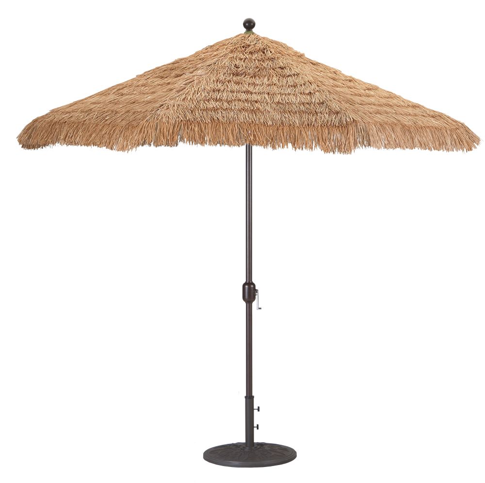 Galtech International-90-09-Replacement Canopy Only 9 round Natural Thatch Sunbrella Patterns - Quick Ship