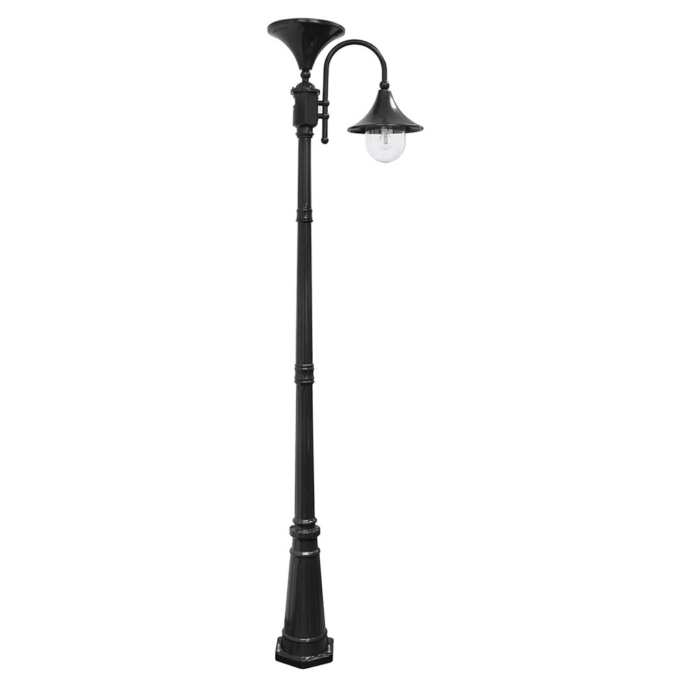 Gama Sonic-GS-109S-B-Everest - 2700K LED Post Mount -92 Inches Tall and 11 Inches Wide   Black Finish