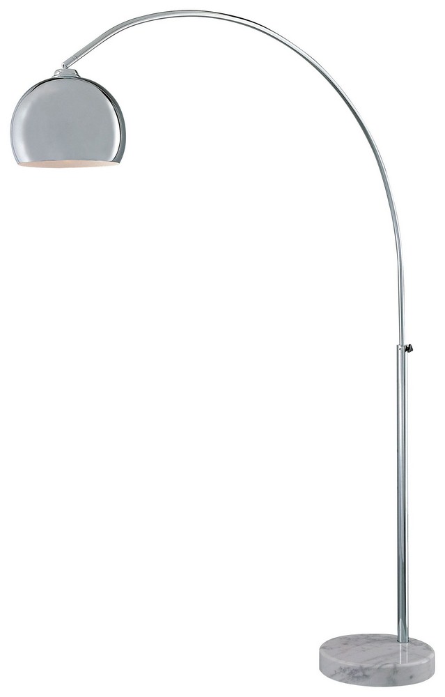 George Kovacs Lighting-P053-077-Georges Reading Room-One Light Arc Floor Lamp in Contemporary Style-15 Inches Wide by 75.25 Inches Tall   Georges Reading Room-One Light Arc Floor Lamp in Contemporary 