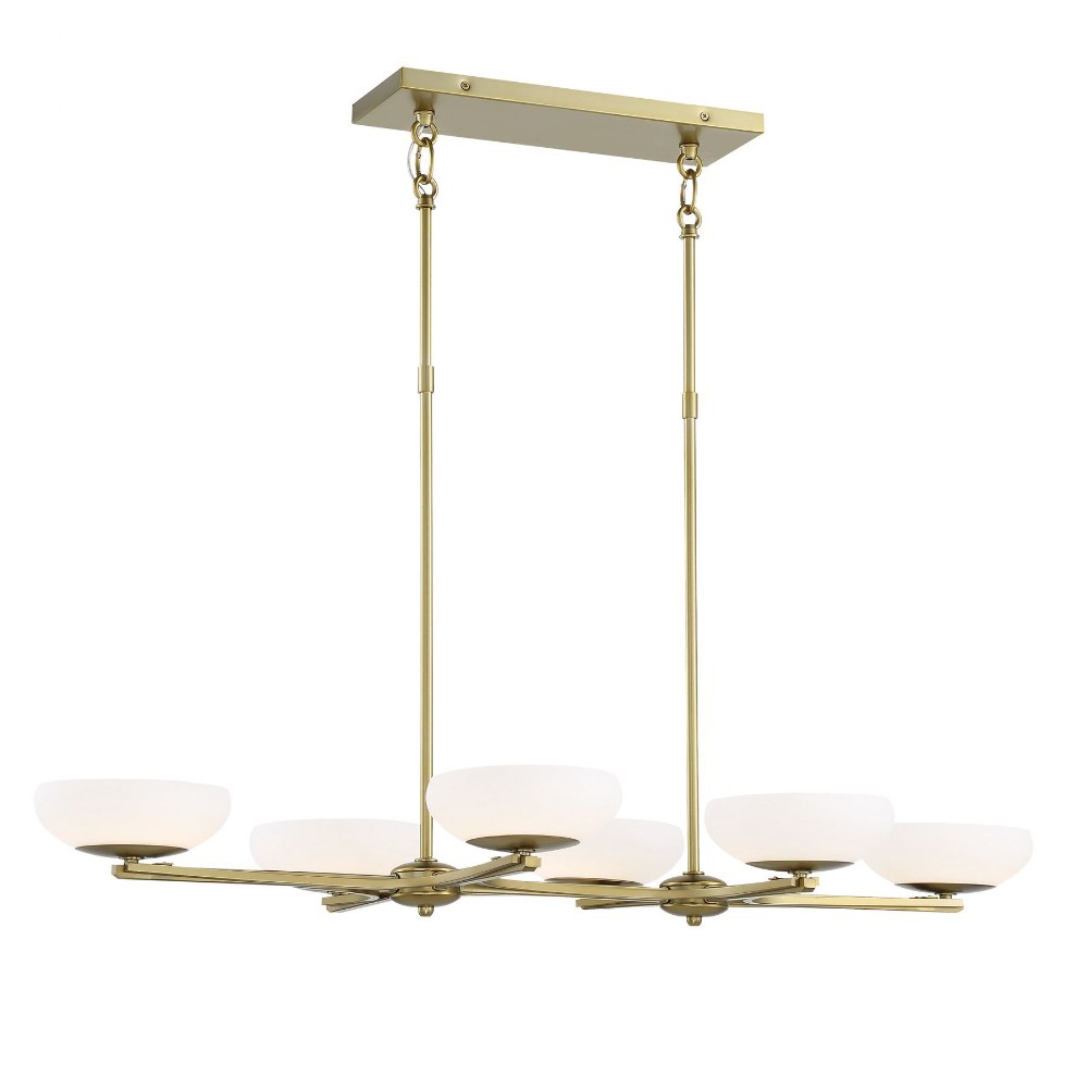 George Kovacs Lighting-P1466-695-L-48W 6 LED Island-40 Inches Wide by 20 Inches Tall   48W 6 LED Island-40 Inches Wide by 20 Inches Tall