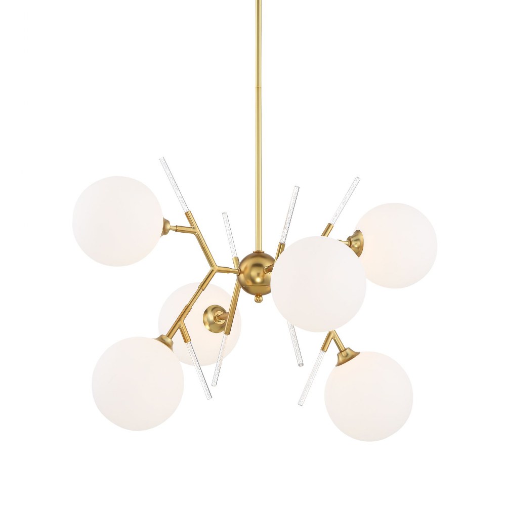 George Kovacs Lighting-P1486-248-6 Light Chandelier-28 Inches Wide by 19.13 Inches Tall   6 Light Chandelier-28 Inches Wide by 19.13 Inches Tall