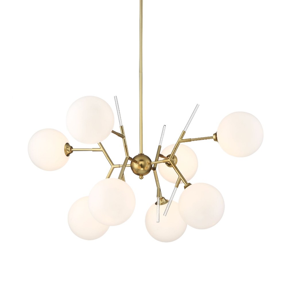 George Kovacs Lighting-P1488-248-8 Light Chandelier-36 Inches Wide by 26 Inches Tall   8 Light Chandelier-36 Inches Wide by 26 Inches Tall