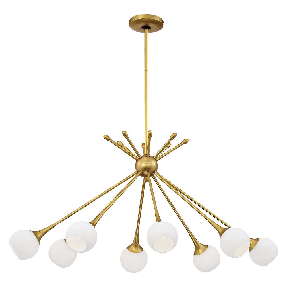 George Kovacs Lighting-P1808-248-Pontil - Eight Light Island Honey Gold  Honey Gold Finish