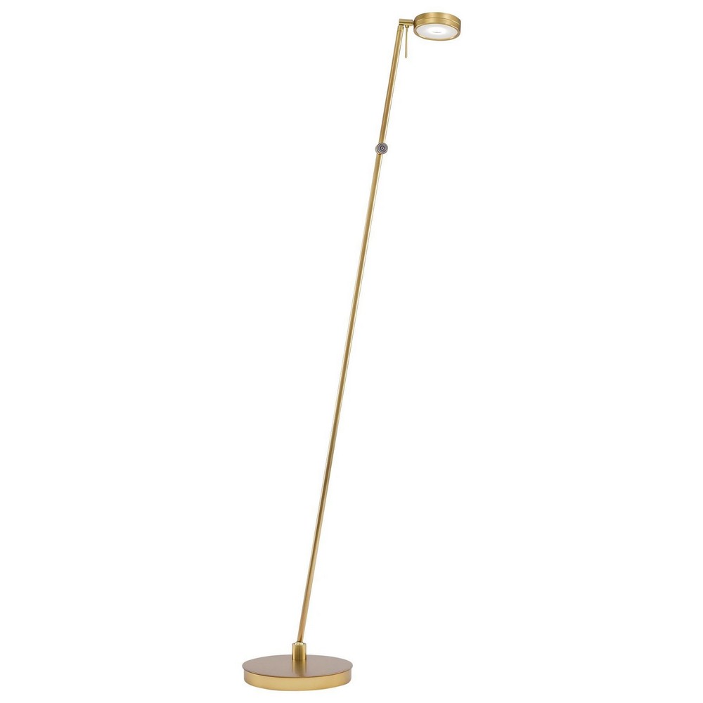 George Kovacs Lighting-P4304-248-Georges Reading Room-8W 1 LED Floor Lamp in Contemporary Style-8.25 Inches Wide by 49.75 Inches Tall Honey Gold  Copper Bronze Patina Finish