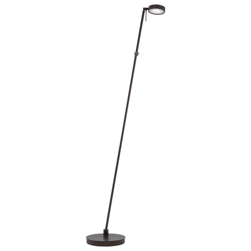 George Kovacs Lighting-P4304-647-Georges Reading Room-8W 1 LED Floor Lamp in Contemporary Style-8.25 Inches Wide by 49.75 Inches Tall   Copper Bronze Patina Finish