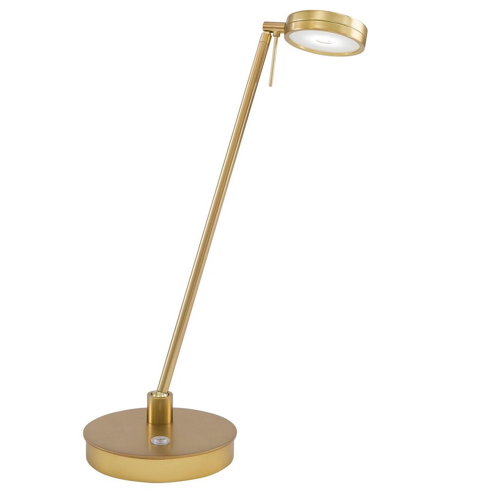 George Kovacs Lighting-P4306-248-18 Inch LED Table Lamp   Honey Gold Finish with Metal Shade