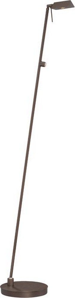 George Kovacs Lighting-P4314-647-Georges Reading Room-8W 1 LED Floor Lamp in Contemporary Style-8.25 Inches Wide by 50 Inches Tall   Copper Bronze Patina Finish