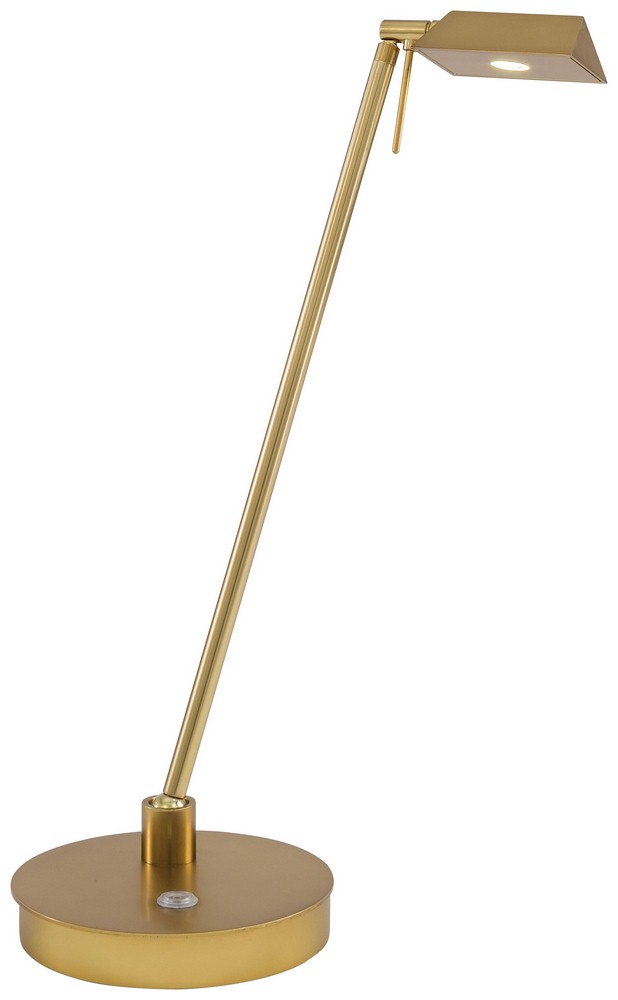 George Kovacs Lighting-P4316-248-Georges Reading Room - 19 Inch 8W 1 LED Table Lamp   Honey Gold Finish