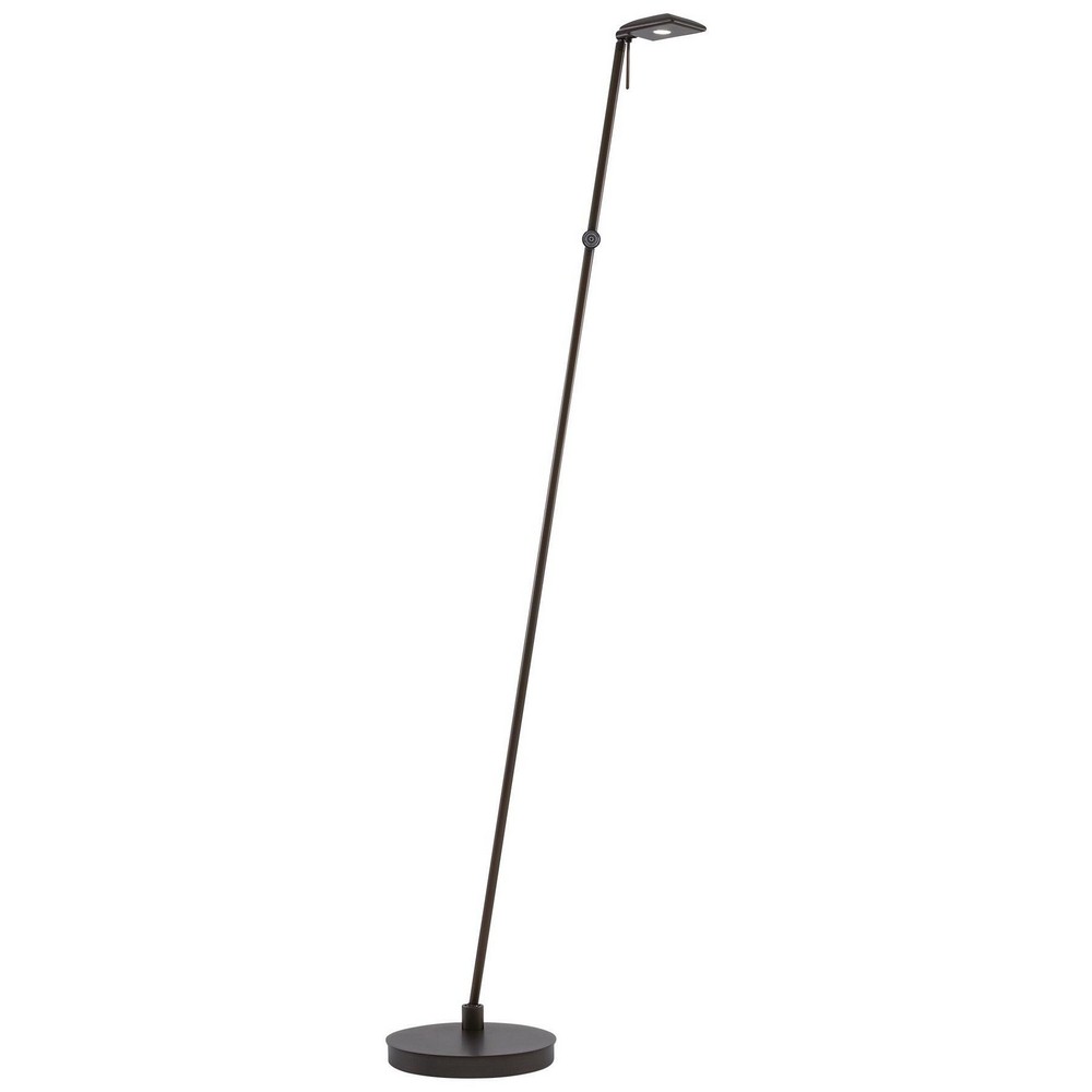 George Kovacs Lighting-P4324-647-Georges Reading Room-8W 1 LED Floor Lamp in Contemporary Style-8.25 Inches Wide by 50 Inches Tall   Copper Bronze Patina Finish