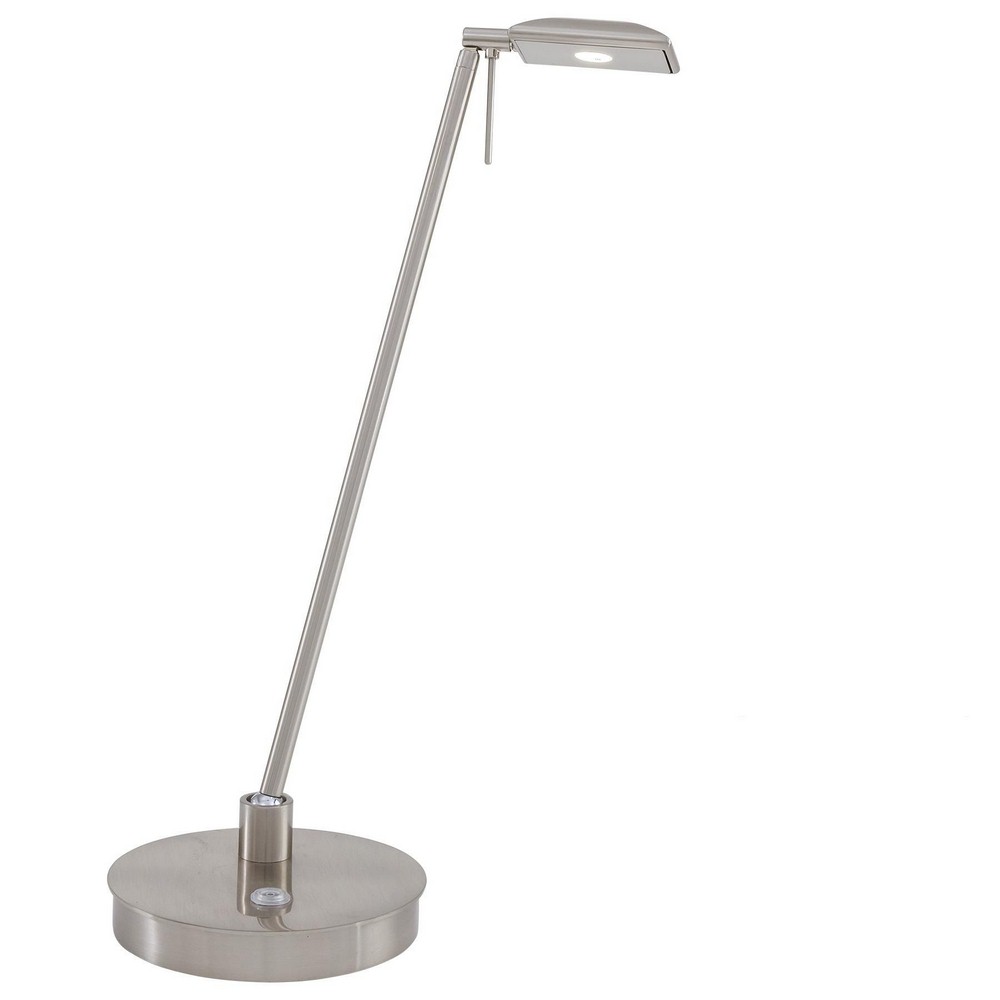 George Kovacs Lighting-P4326-084-Georges Reading Room-8W 1 LED Table Lamp in Contemporary Style-6.25 Inches Wide by 19 Inches Tall Brushed Nickel  Copper Bronze Patina Finish