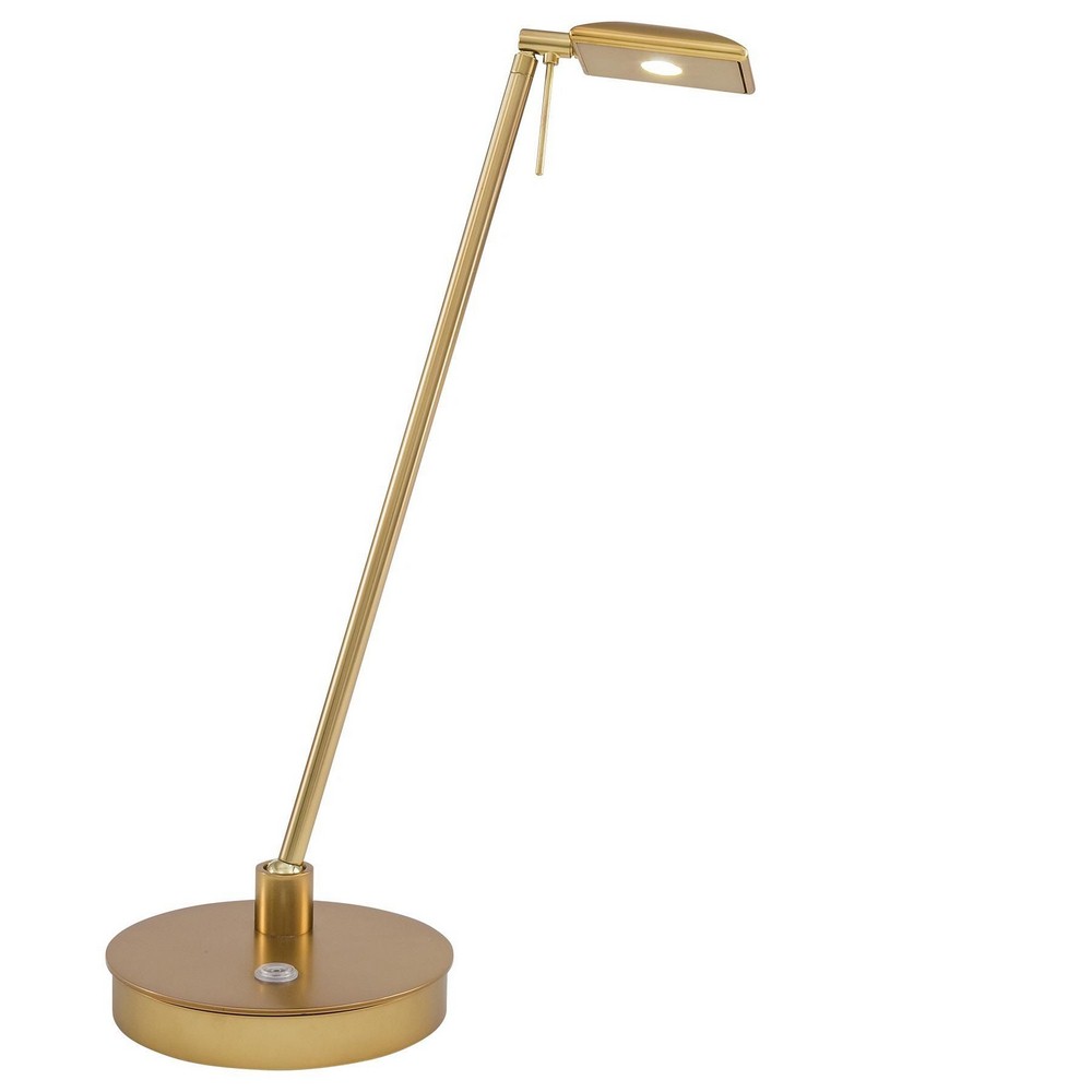 George Kovacs Lighting-P4326-248-Georges Reading Room-8W 1 LED Table Lamp in Contemporary Style-6.25 Inches Wide by 19 Inches Tall   Honey Gold Finish