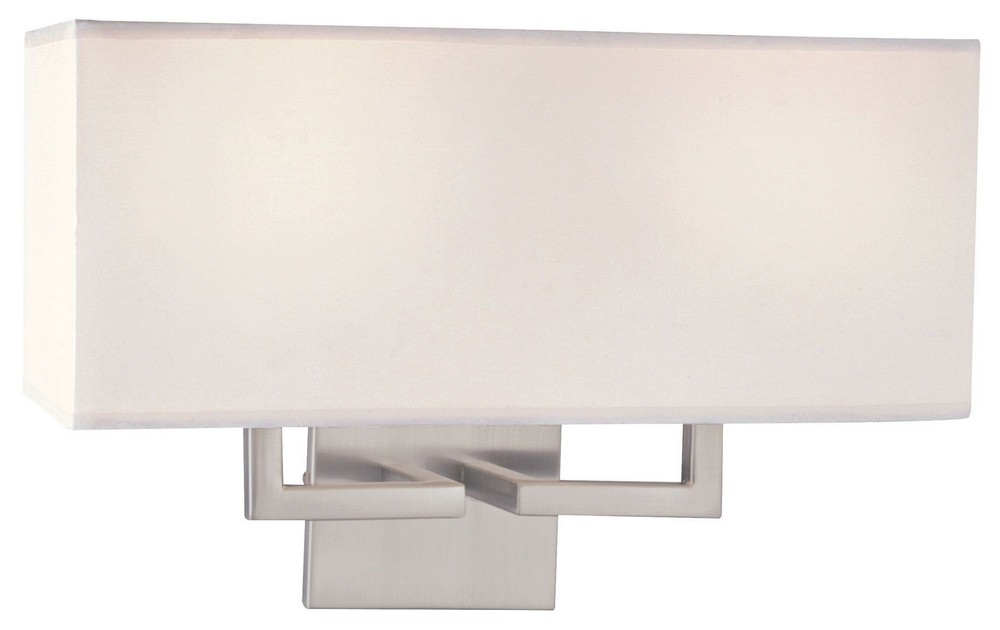 George Kovacs Lighting-P472-084-L-Wall Sconce  in Contemporary Style-16.75 Inches Wide by 11 Inches Tall Brushed Nickel  Wall Sconce  in Contemporary Style-16.75 Inches Wide by 11 Inches Tall