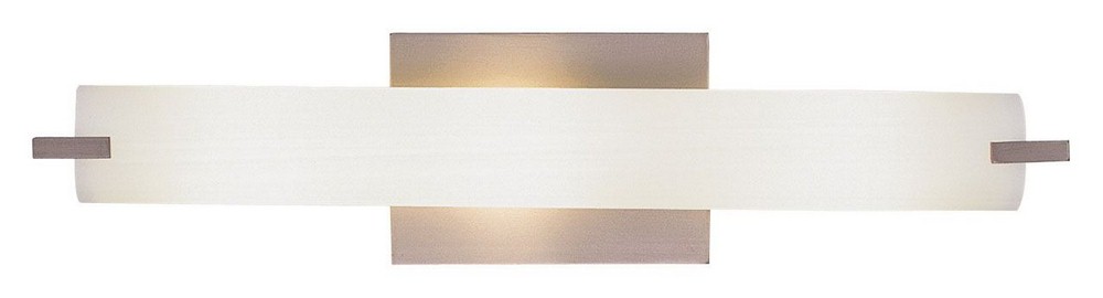 George Kovacs Lighting-P5044-084-Tube-LED Wall Sconce in Contemporary Style-20.5 Inches Wide by 4.75 Inches Tall Brushed Nickel Xenon Dark Restoration Bronze Finish with Etched Opal Glass