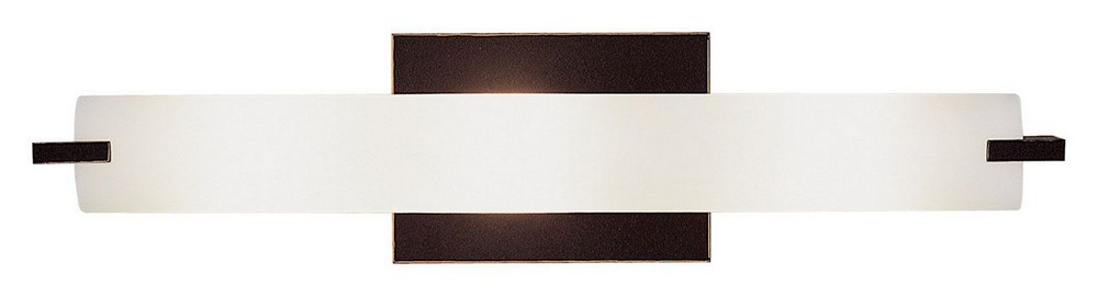 George Kovacs Lighting-P5044-37B-Tube-LED Wall Sconce in Contemporary Style-20.5 Inches Wide by 4.75 Inches Tall Dark Restoration Bronze Xenon Dark Restoration Bronze Finish with Etched Opal Glass