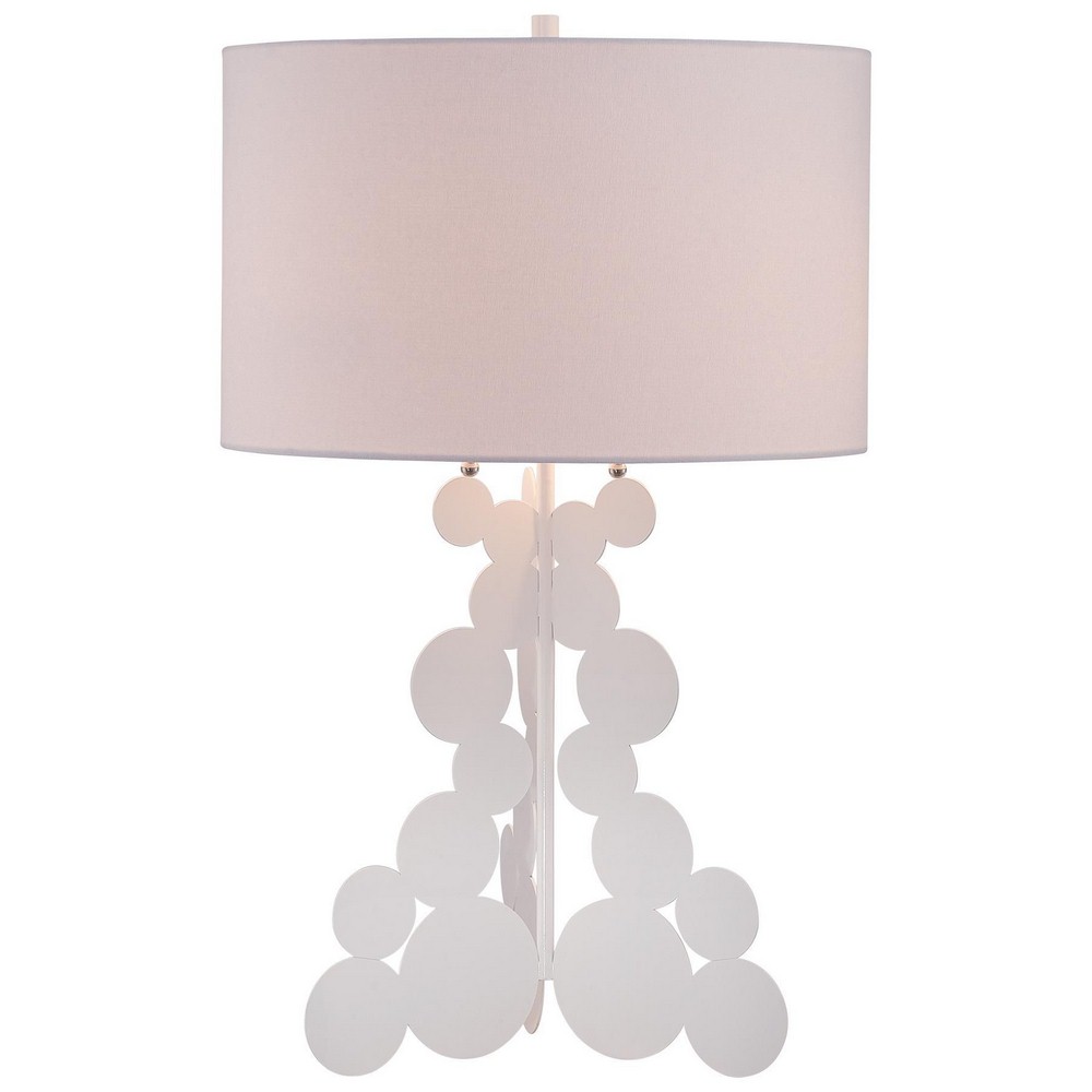 George Kovacs Lighting-P1614-0-Two Light Table Lamp in Contemporary Style-11 Inches Wide by 27.25 Inches Tall   Two Light Table Lamp in Contemporary Style-11 Inches Wide by 27.25 Inches Tall