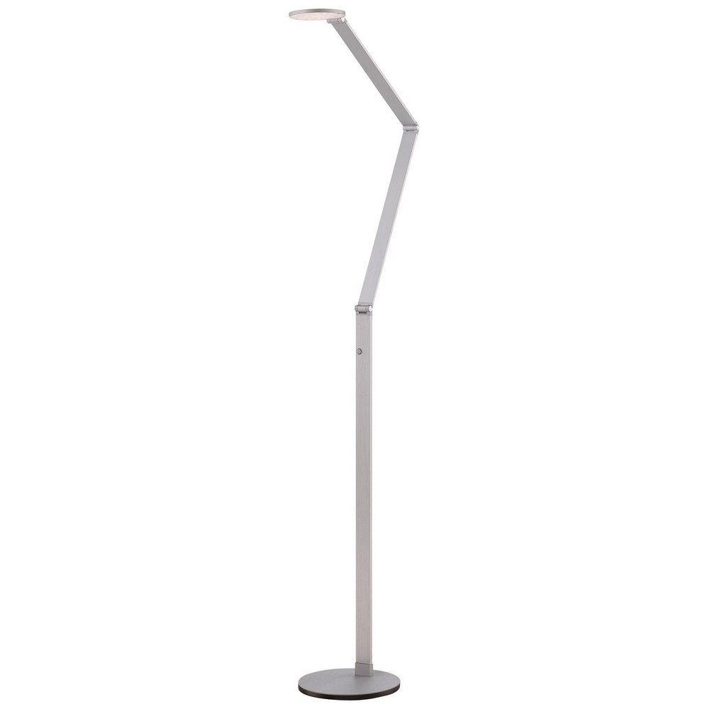 George Kovacs Lighting-P305-2-654-L-8.75 Inch 12W 1 LED Table Lamp Chiseled Nickel  Chiseled Nickel Finish